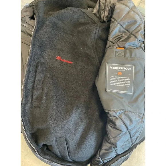 Weatherproof Garment Co. Mens L Budweiser Jacket 3-in-1 Black Coat 18500174 6086 - Picture 4 of 16